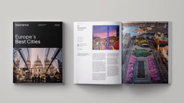 Poradenská společnost Resonance Consultancy představuje nejlepší evropská města pro rok 2026